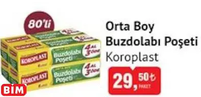 KOROPLAST ORTA BOY BUZDOLABI POŞETİ